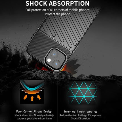 Thunderbolt Shockproof TPU Soft Case For iPhone 13 mini(Blue)-garmade.com