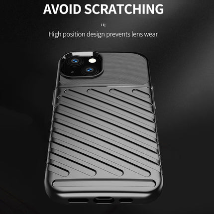 Thunderbolt Shockproof TPU Soft Case For iPhone 13(Black)-garmade.com
