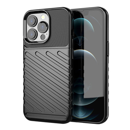 Thunderbolt Shockproof TPU Soft Case For iPhone 13 Pro(Black)-garmade.com