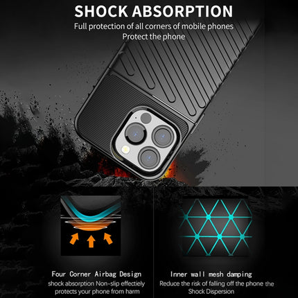 Thunderbolt Shockproof TPU Soft Case For iPhone 13 Pro Max(Black)-garmade.com