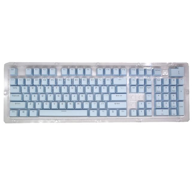 HXSJ P9 104 Keys PBT Color Mechanical Keyboard Keycaps(Light Blue)-garmade.com