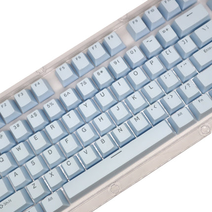 HXSJ P9 104 Keys PBT Color Mechanical Keyboard Keycaps(Light Blue)-garmade.com