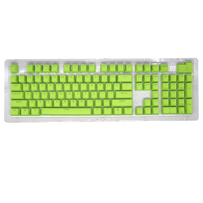 HXSJ P9 104 Keys PBT Color Mechanical Keyboard Keycaps(Green)-garmade.com