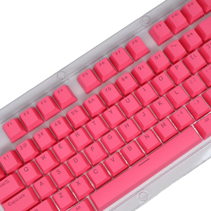 HXSJ P9 104 Keys PBT Color Mechanical Keyboard Keycaps(Rose Red)-garmade.com