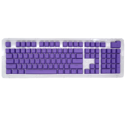 HXSJ P9 104 Keys PBT Color Mechanical Keyboard Keycaps(Purple)-garmade.com