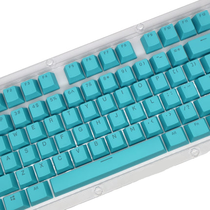 HXSJ P9 104 Keys PBT Color Mechanical Keyboard Keycaps(Lake Blue)-garmade.com