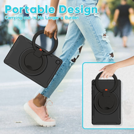 Shockproof TPU + PC Protective Case with 360 Degree Rotation Foldable Handle Grip Holder & Pen Slot For Samsung Galaxy Tab S6 Lite 10.4 inch P610(Black)-garmade.com