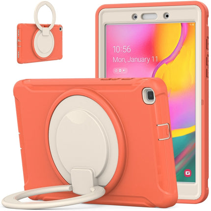 Shockproof TPU + PC Protective Case with 360 Degree Rotation Foldable Handle Grip Holder & Pen Slot For Samsung Galaxy Tab A 8.0 2019 T290(Living Coral)-garmade.com