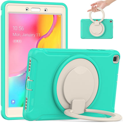 Shockproof TPU + PC Protective Case with 360 Degree Rotation Foldable Handle Grip Holder & Pen Slot For Samsung Galaxy Tab A 8.0 2019 T290(Mint Green)-garmade.com