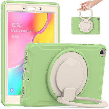 Shockproof TPU + PC Protective Case with 360 Degree Rotation Foldable Handle Grip Holder & Pen Slot For Samsung Galaxy Tab A 8.0 2019 T290(Matcha Green)-garmade.com
