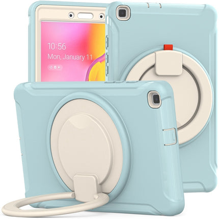 Shockproof TPU + PC Protective Case with 360 Degree Rotation Foldable Handle Grip Holder & Pen Slot For Samsung Galaxy Tab A 8.0 2019 T290(Ice Crystal Blue)-garmade.com