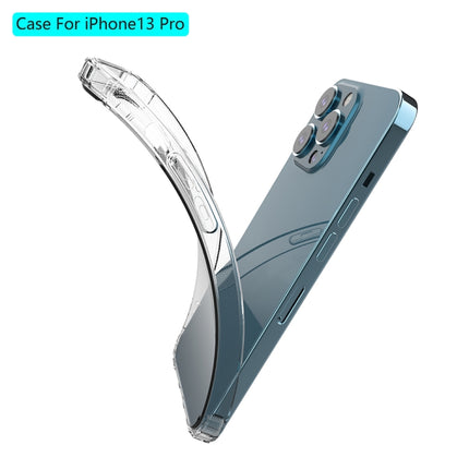Shockproof Transparent TPU Protective Case For iPhone 13 Pro(Transparent)-garmade.com
