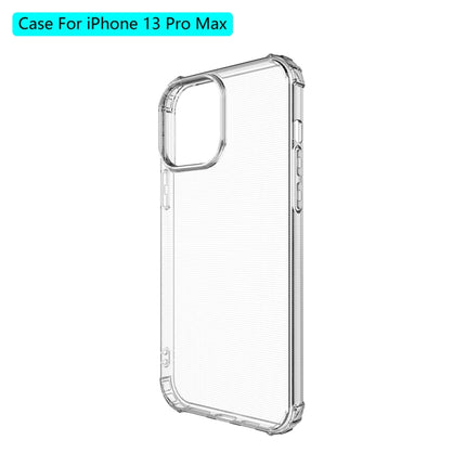 Shockproof Transparent TPU Protective Case For iPhone 13 Pro Max(Transparent)-garmade.com