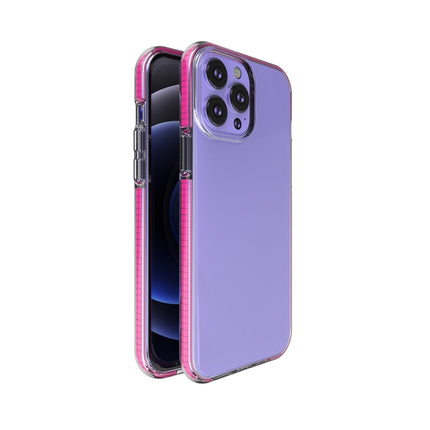 TPU Double-color Shockproof Protective Case For iPhone 13 Pro Max(Rose Red)-garmade.com