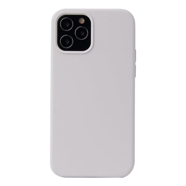 Solid Color Liquid Silicone Shockproof Protective Case For iPhone 13 mini(White)-garmade.com