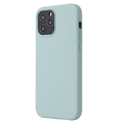 Solid Color Liquid Silicone Shockproof Protective Case For iPhone 13 mini(Emerald Green)-garmade.com