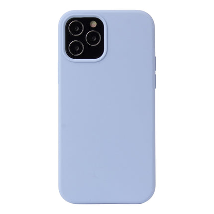 Solid Color Liquid Silicone Shockproof Protective Case For iPhone 13 mini(Lilac Purple)-garmade.com