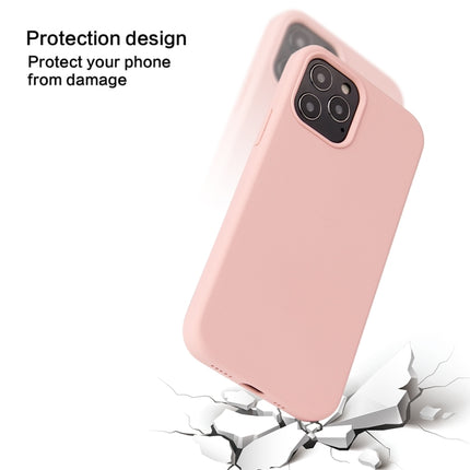 Solid Color Liquid Silicone Shockproof Protective Case For iPhone 13 mini(Sakura Pink)-garmade.com