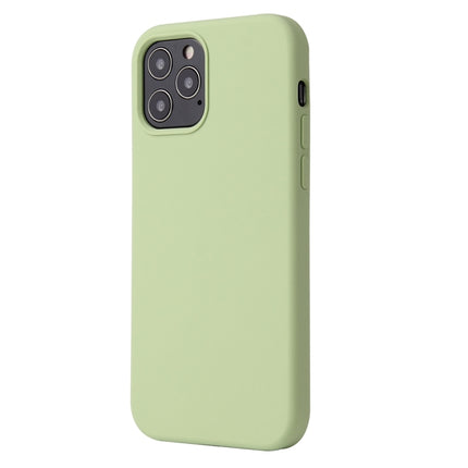 Solid Color Liquid Silicone Shockproof Protective Case For iPhone 13(Matcha Green)-garmade.com