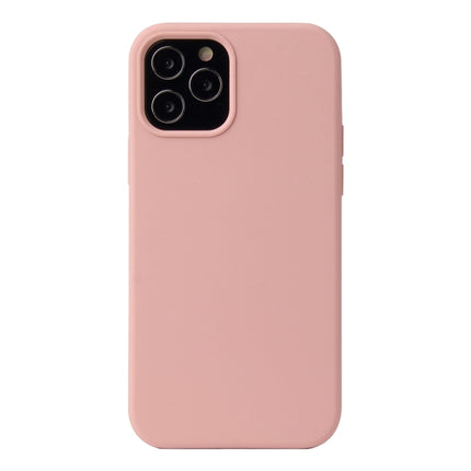 Solid Color Liquid Silicone Shockproof Protective Case For iPhone 13(Sakura Pink)-garmade.com