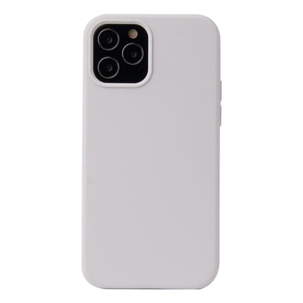Solid Color Liquid Silicone Shockproof Protective Case For iPhone 13 Pro(White)-garmade.com