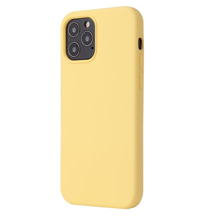 Solid Color Liquid Silicone Shockproof Protective Case For iPhone 13 Pro(Yellow)-garmade.com