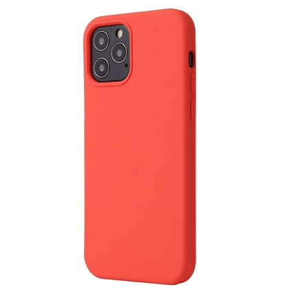 Solid Color Liquid Silicone Shockproof Protective Case For iPhone 13 Pro(Coral Red)-garmade.com