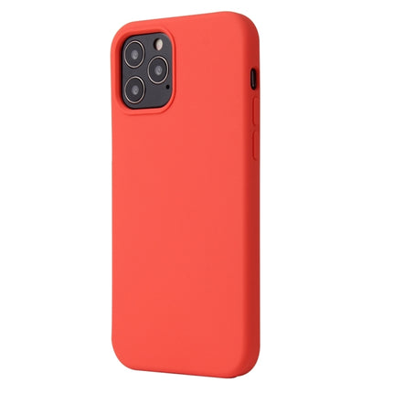 Solid Color Liquid Silicone Shockproof Protective Case For iPhone 13 Pro Max(Coral Red)-garmade.com