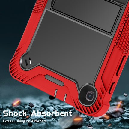For Samsung Galaxy Tab A 8.4(2020) Silicone + PC Shockproof Protective Case with Holder(Red + Black)-garmade.com