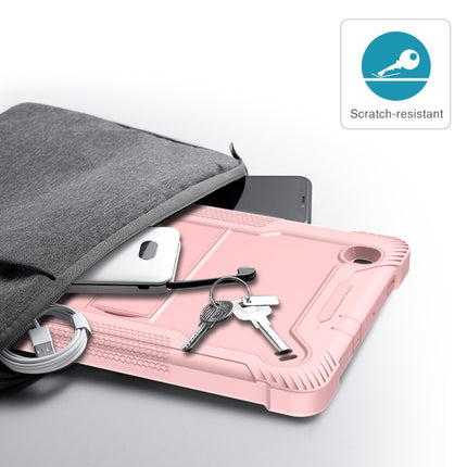 For Samsung Galaxy Tab S6 Lite Silicone + PC Shockproof Protective Case with Holder(Rose Gold)-garmade.com