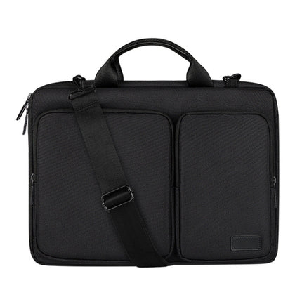 ST11 Polyester Thickened Laptop Bag with Detachable Shoulder Strap, Size:13.3 inch(Black)-garmade.com