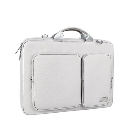 ST11 Polyester Thickened Laptop Bag with Detachable Shoulder Strap, Size:13.3 inch(Silver Gray)-garmade.com