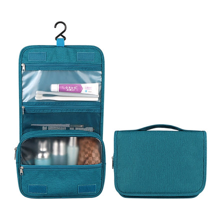 Multifunctional Portable Hook Type Travel Wash Storage Bag Cosmetic Bag(Navy Blue)-garmade.com