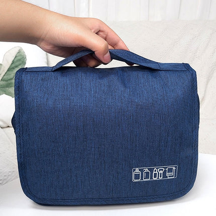 Multifunctional Portable Hook Type Travel Wash Storage Bag Cosmetic Bag(Navy Blue)-garmade.com