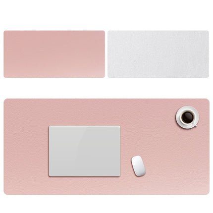 ZD01 Double-sided PU Mouse Pad Table Mat, Size: 90 x 40cm(Pink+Silver)-garmade.com