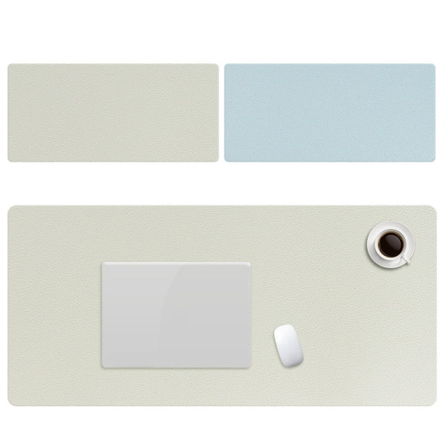 ZD01 Double-sided PU Mouse Pad Table Mat, Size: 90 x 40cm(Mint Green + Sky Blue)-garmade.com