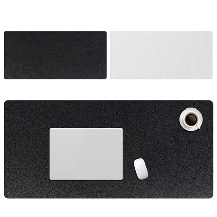 ZD01 Double-sided PU Mouse Pad Table Mat, Size: 90 x 40cm(Silver+Black)-garmade.com