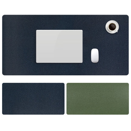 ZD02 Double-sided PU Mouse Pad Table Mat, Size: 100 x 44cm(Royal Blue+Army Green)-garmade.com