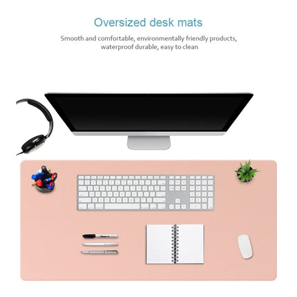 ZD02 Double-sided PU Mouse Pad Table Mat, Size: 100 x 44cm(Pink+Silver)-garmade.com
