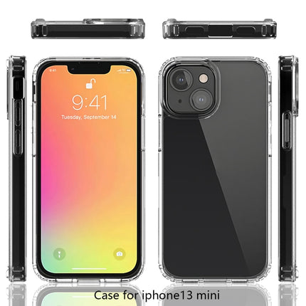 Shockproof Scratchproof TPU + Acrylic Protective Case For iPhone 13 mini(Black)-garmade.com