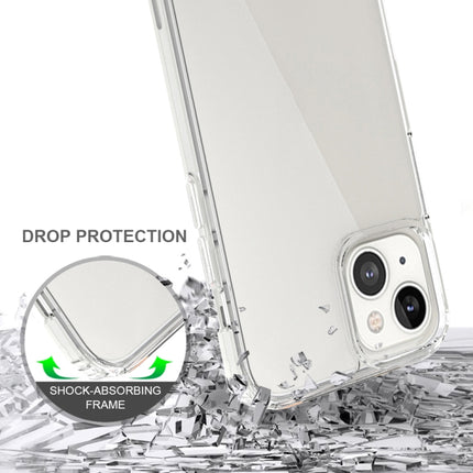 Shockproof Scratchproof TPU + Acrylic Protective Case For iPhone 13(Black)-garmade.com
