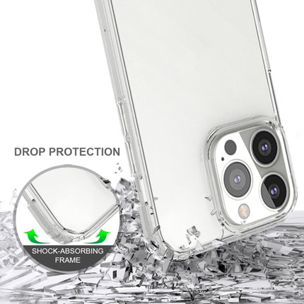 Shockproof Scratchproof TPU + Acrylic Protective Case For iPhone 13 Pro(Black)-garmade.com