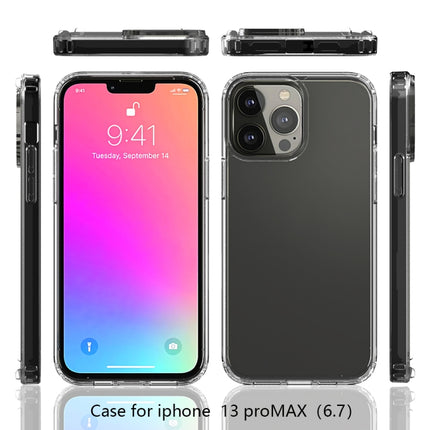 Shockproof Scratchproof TPU + Acrylic Protective Case For iPhone 13 Pro Max(Pink)-garmade.com
