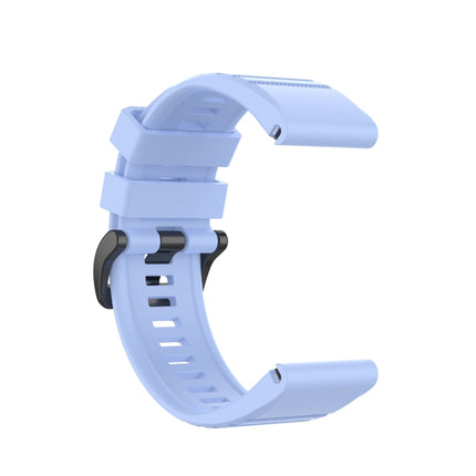 For Garmin Fenix 6 22mm Smart Watch Quick Release Silicon Wrist Strap Watchband(Chrysanthemum Blue)-garmade.com