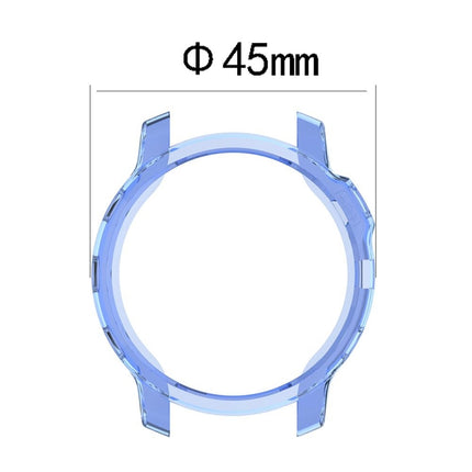 For Garmin Fenix 6S / 6S Pro Smart Watch Half Coverage TPU Protective Case(Transparent Purple)-garmade.com