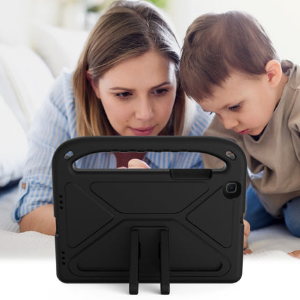 For Samsung Galaxy Tab A 8.0 2019 SM-T290 / SM-T295 Handle Portable EVA Shockproof Anti Falling Protective Case with Triangle Holder(Black)-garmade.com