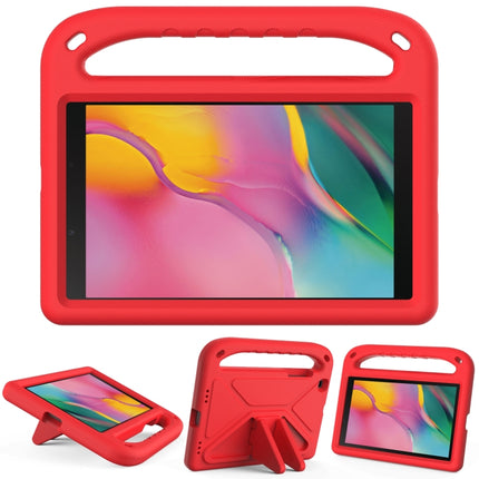 For Samsung Galaxy Tab A 8.0 2019 SM-T290 / SM-T295 Handle Portable EVA Shockproof Anti Falling Protective Case with Triangle Holder(Red)-garmade.com