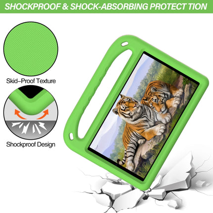 For Samsung Galaxy Tab A 8.0 2019 SM-T290 / SM-T295 Handle Portable EVA Shockproof Anti Falling Protective Case with Triangle Holder(Green)-garmade.com