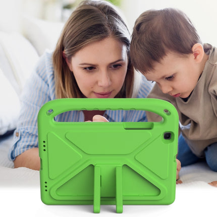 For Samsung Galaxy Tab A 8.0 2019 SM-T290 / SM-T295 Handle Portable EVA Shockproof Anti Falling Protective Case with Triangle Holder(Green)-garmade.com