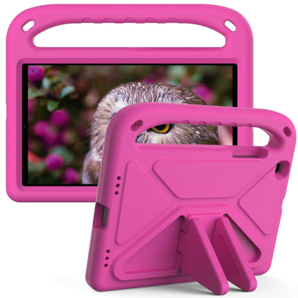 For Samsung Galaxy Tab A 8.0 2019 SM-T290 / SM-T295 Handle Portable EVA Shockproof Anti Falling Protective Case with Triangle Holder(Rose Red)-garmade.com